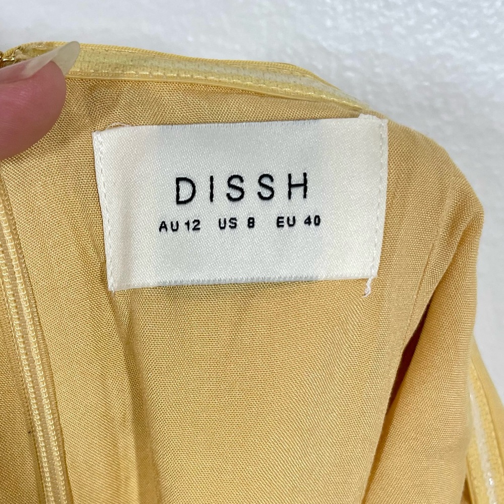 DISSH Strapless Midi Dress in Soft Yellow - Picture 10 of 10